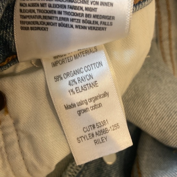 Agolde Riley Distressed Straight Leg Jeans Whiplash A056B-1255 Sz 31 NEW - Picture 7 of 7